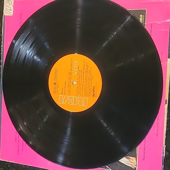 Vintage Elvis LP, used, orange label RCA APL1-0283 stereo - Picture 3 of 7